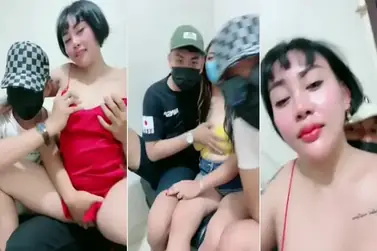 Tante Kina Live Mabok Diewe 2 Brondong Sekaligus Hot Banget