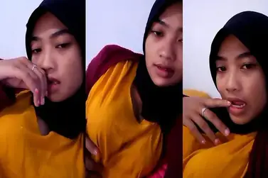 TikTok Live ABG Hijab Toket Gede Pamer Brutal Basah